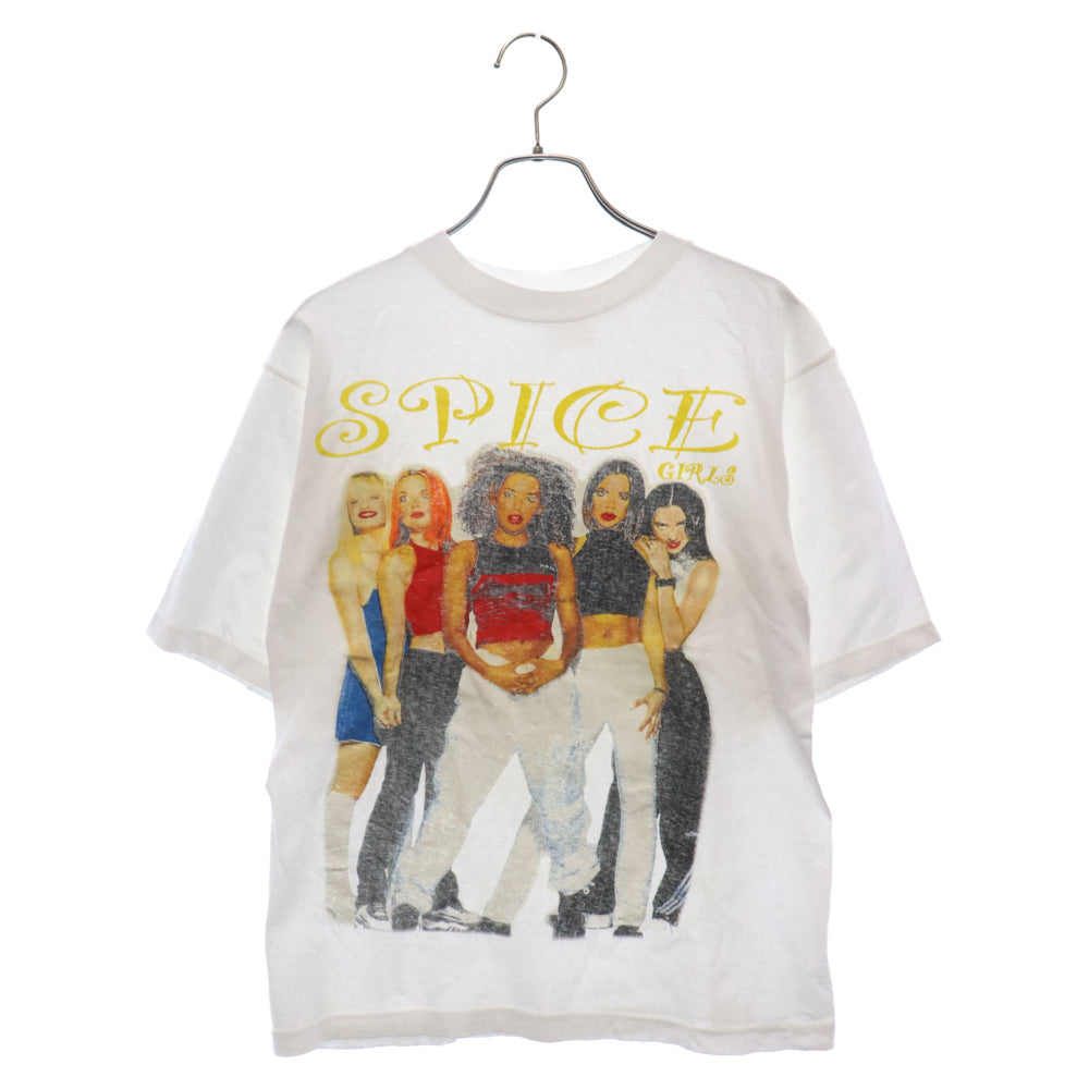 VINTAGE(ヴィンテージ) 90's Spice Girls スパイスガールズ プリント 半袖クルーネックTシャツ ホワイト