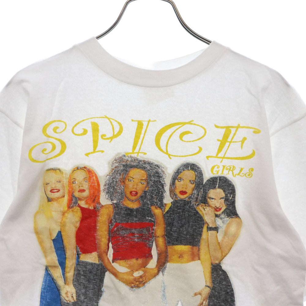 VINTAGE(ヴィンテージ) 90's Spice Girls スパイスガールズ プリント 半袖クルーネックTシャツ ホワイト