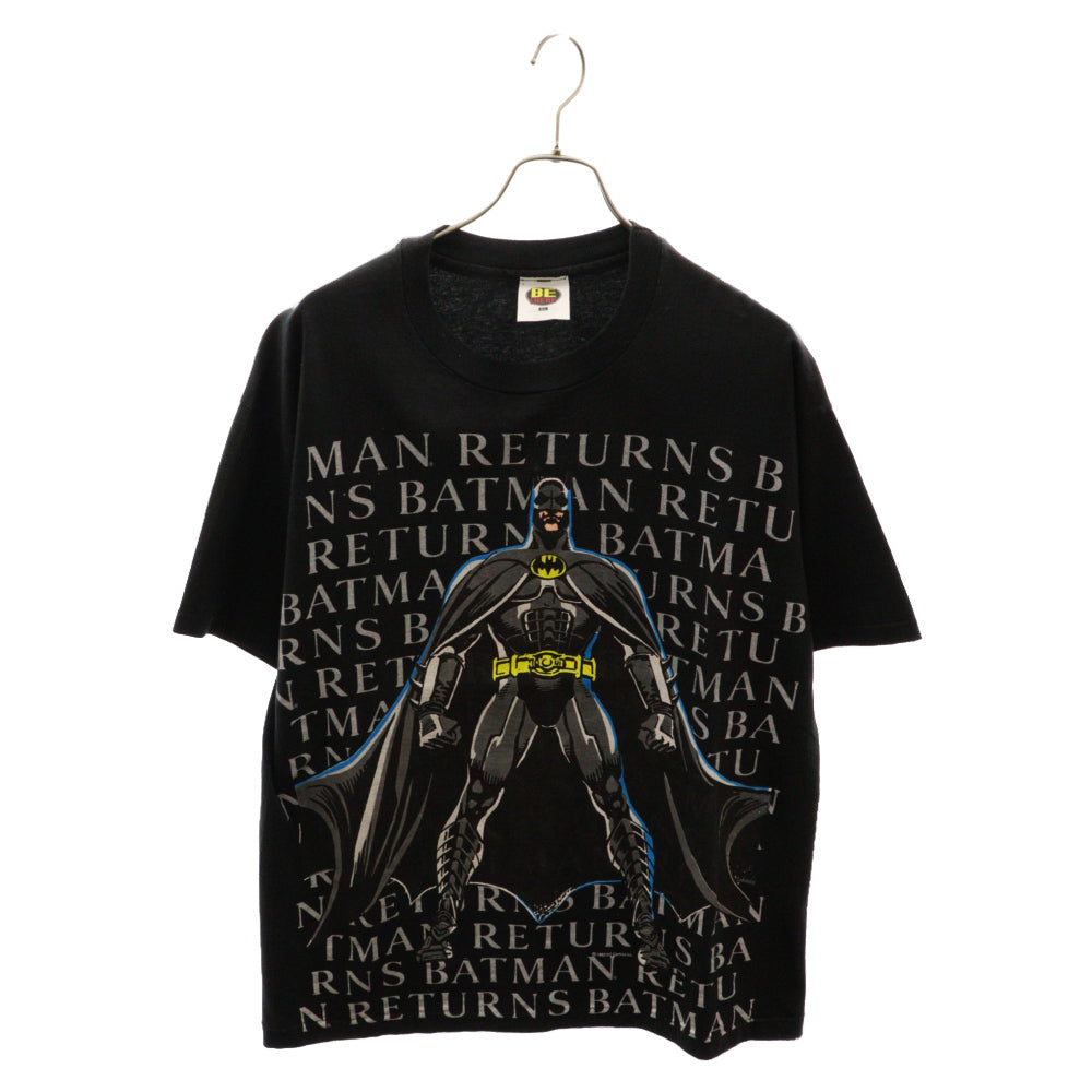 VINTAGE(ヴィンテージ) 90S Be There Batman Movie Tee バットマン プリント半袖クルーネックTシャツ ブラック