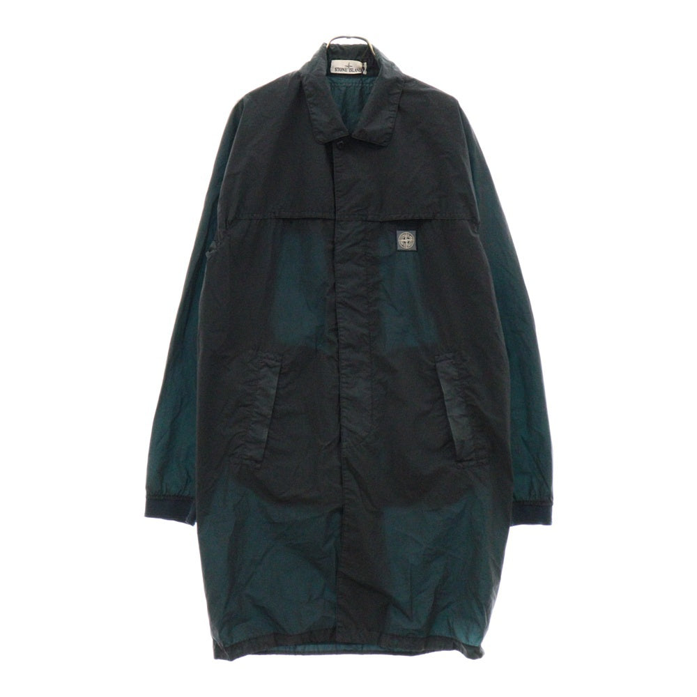 STONE ISLAND(ストーンアイランド) Lamy Velour Packable Coat ロゴパッチ ナイロンコート ジャケット ブラック 681570631