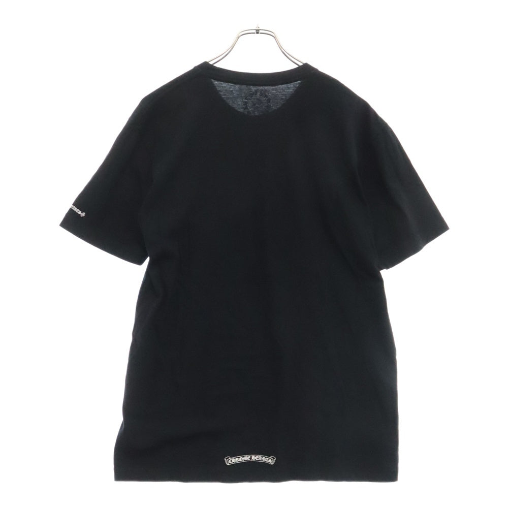 CHROME HEARTS(クロムハーツ) NECK LOGO S/S TEE ネック ロゴプリントTシャツ 半袖カットソー ブラック