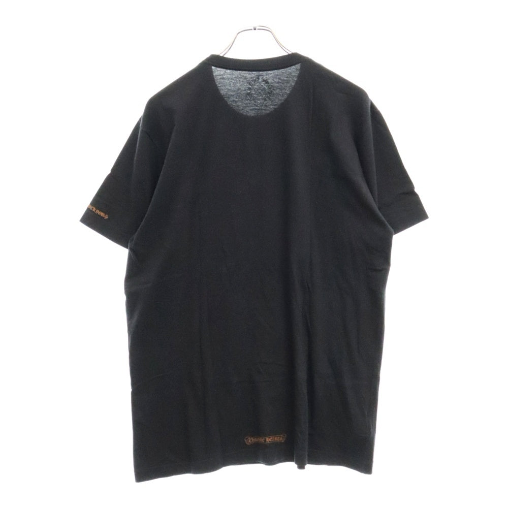 CHROME HEARTS(クロムハーツ) NECK LOGO S/S TEE ネックロゴ プリント 半袖カットソー Tシャツ ブラック