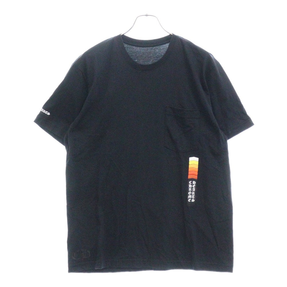 CHROME HEARTS(クロムハーツ) Neon Bar Logo S/S Tee カリフォルニア限定 ネオンバー ロゴ プリント 半袖Tシャツ カットソー ブラック