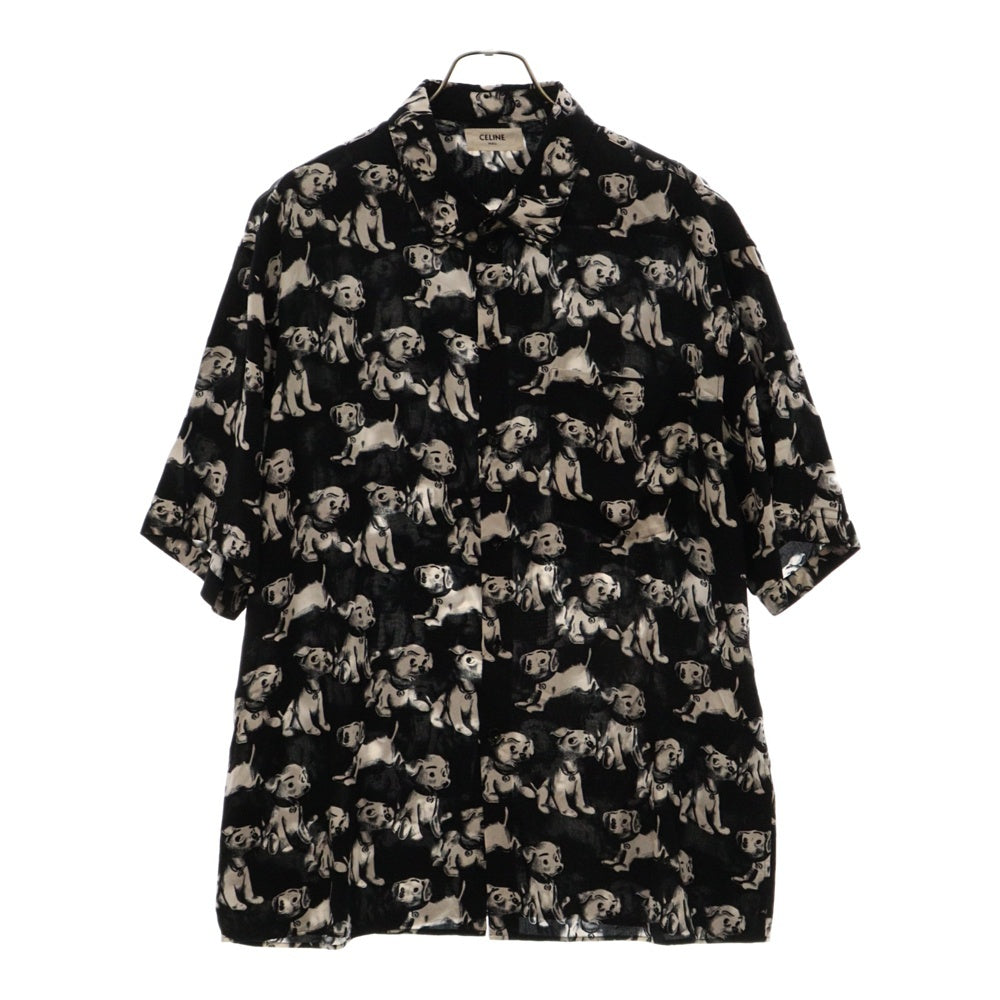 CELINE(セリーヌ) 22SS AMY DORIAN Artist Print S/S Shirt エイミードリアン アーティストプリント オーバーサイズ 半袖シャツ 2C717307Q ブラック/ホワイト