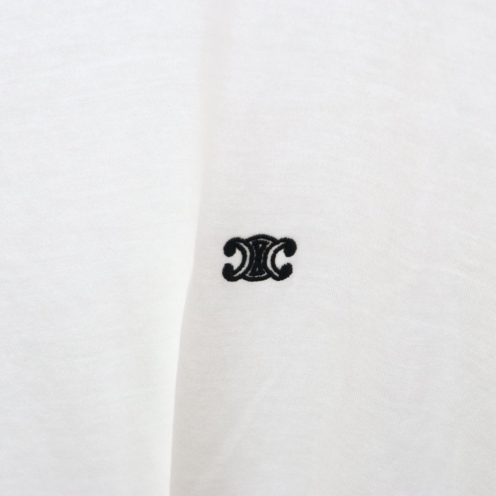 CELINE(セリーヌ) 24SS TRIOMPHE トリオンフルーズ Tシャツ 半袖カットソー 2X04I671Q ホワイト