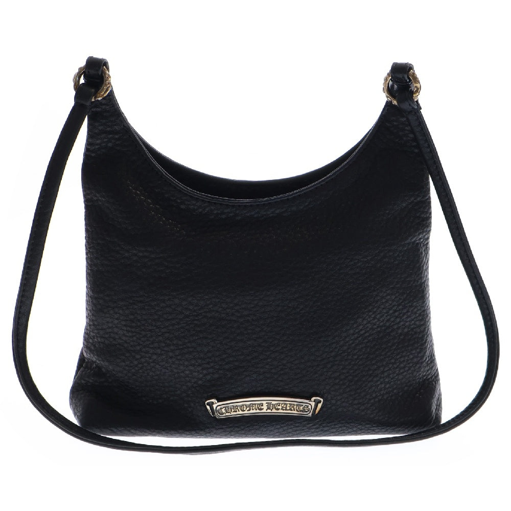 CHROME HEARTS(クロムハーツ) VIV ダガー装飾レザーショルダー トート バッグ シルバー/ブラック レディース