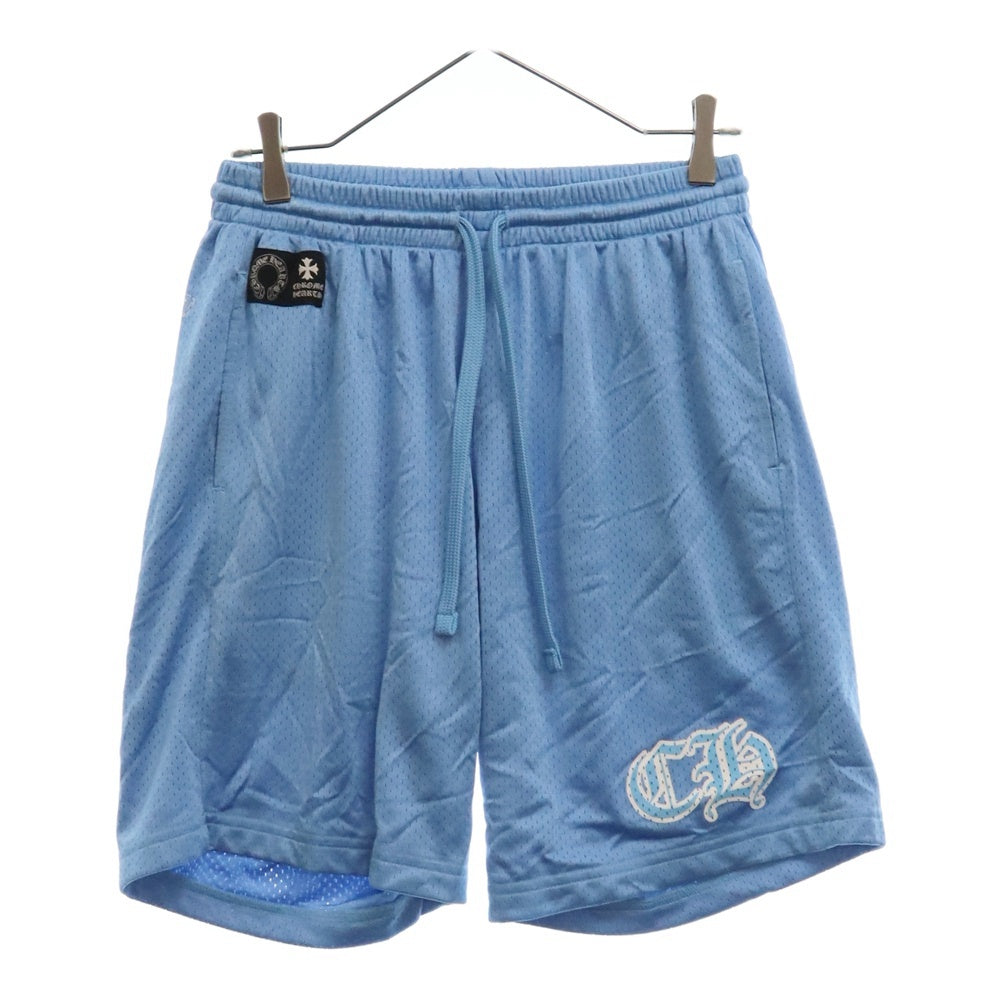 CHROME HEARTS(クロムハーツ) MESH VARSITY SHORTS CHプリント メッシュハーフパンツ ショートパンツ ブルー