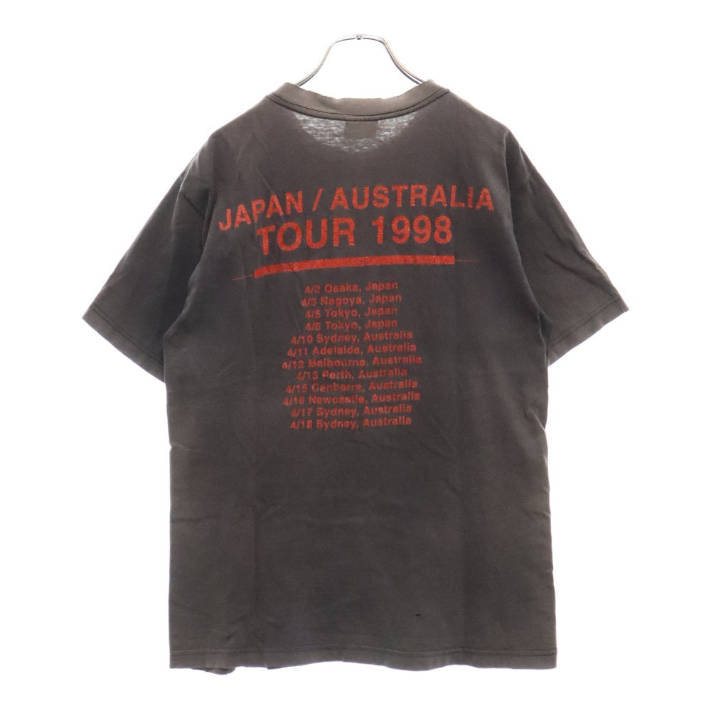 VINTAGE(ヴィンテージ) L7 1998 AUSTRALIA JAPAN TOUR ロゴラメプリント 半袖Tシャツ ブラック