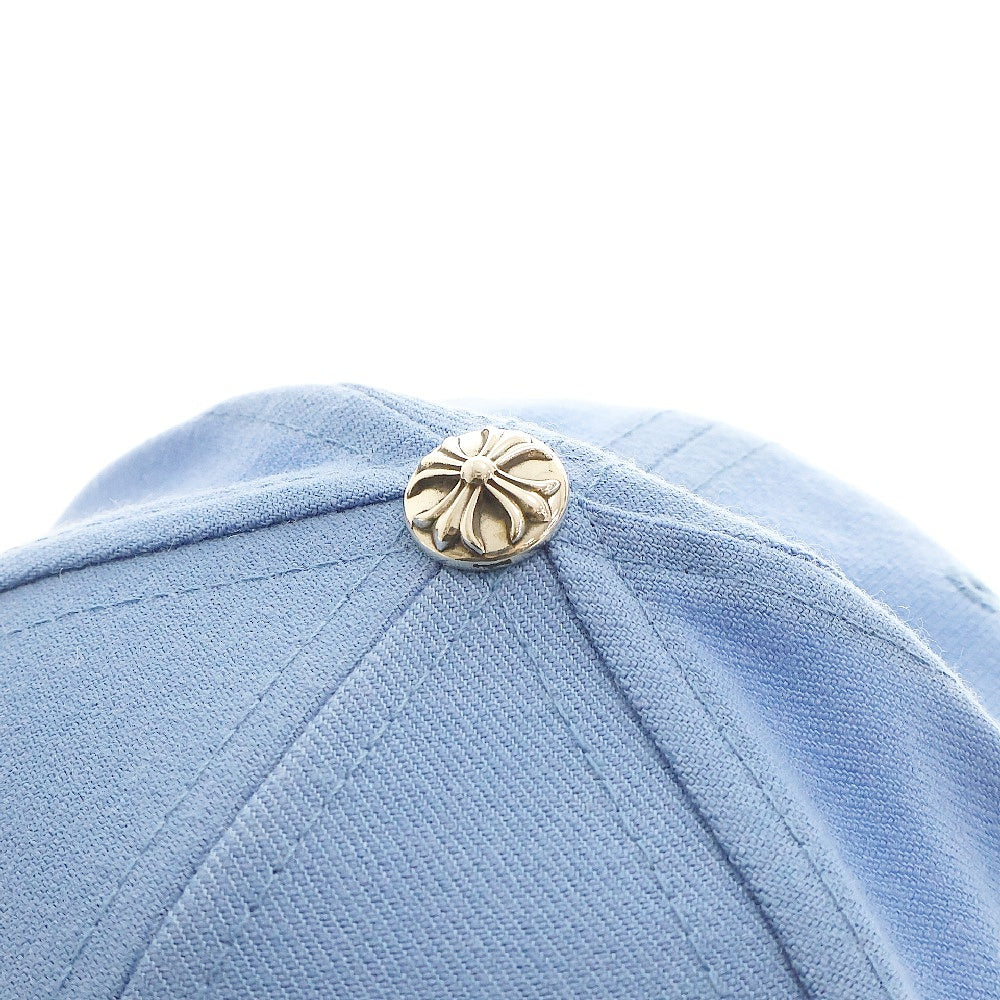 CHROME HEARTS(クロムハーツ) CH HAT ハートロゴ刺繍ベースボールキャップ帽子 ライトブルー