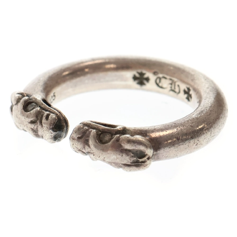 CHROME HEARTS(クロムハーツ) BANGLE DOUBLE DOG EYE AFTER DIA ダブルドッグ アイアフターダイヤ シルバーリング 19号