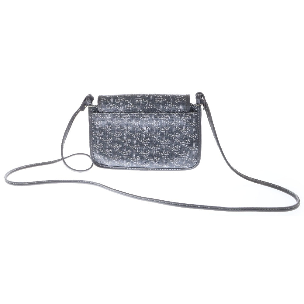 GOYARD(ゴヤール) プリュメ PVCレザーポーチウォレット ショルダーバッグ グレー
