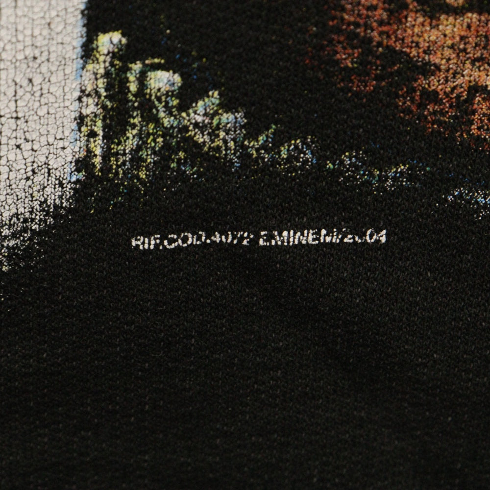 VINTAGE(ヴィンテージ) 2004 EMINEM THE SOURCE COVER BOOTLEG SWEAT HOODIE エミネム プリント プルオーバーパーカー ブラック
