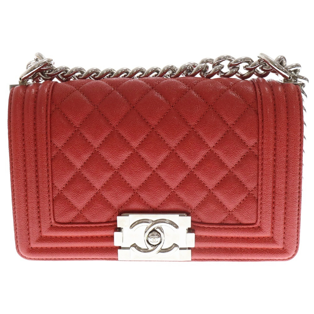 CHANEL(シャネル) ボーイシャネル スモール ショルダーバッグ レッド