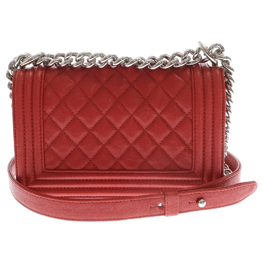 CHANEL(シャネル) ボーイシャネル スモール ショルダーバッグ レッド