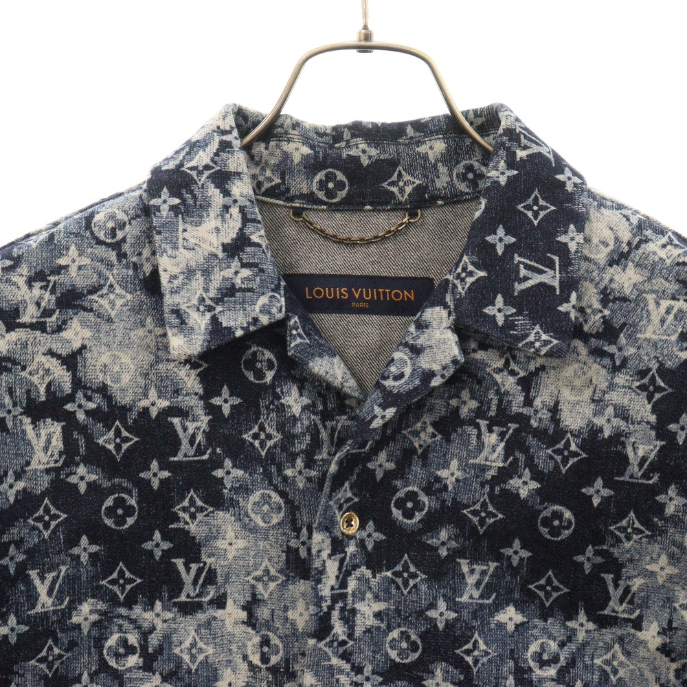 LOUIS VUITTON(ルイヴィトン) 21SS ハワイアン モノグラム タペストリー 半袖シャツ RM211M ZMC HKS02W ネイビー