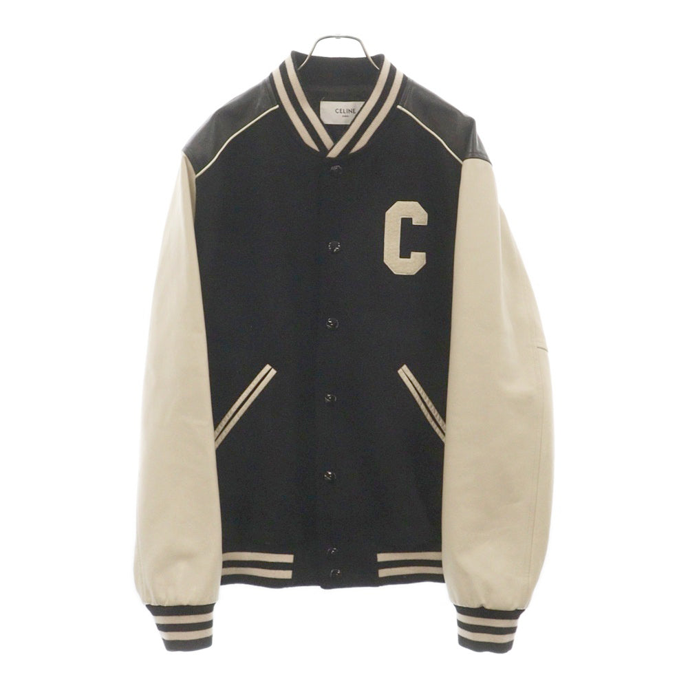 CELINE(セリーヌ) 22SS Cパッチ クラシック テディジャケット 2V56D896C ブラック