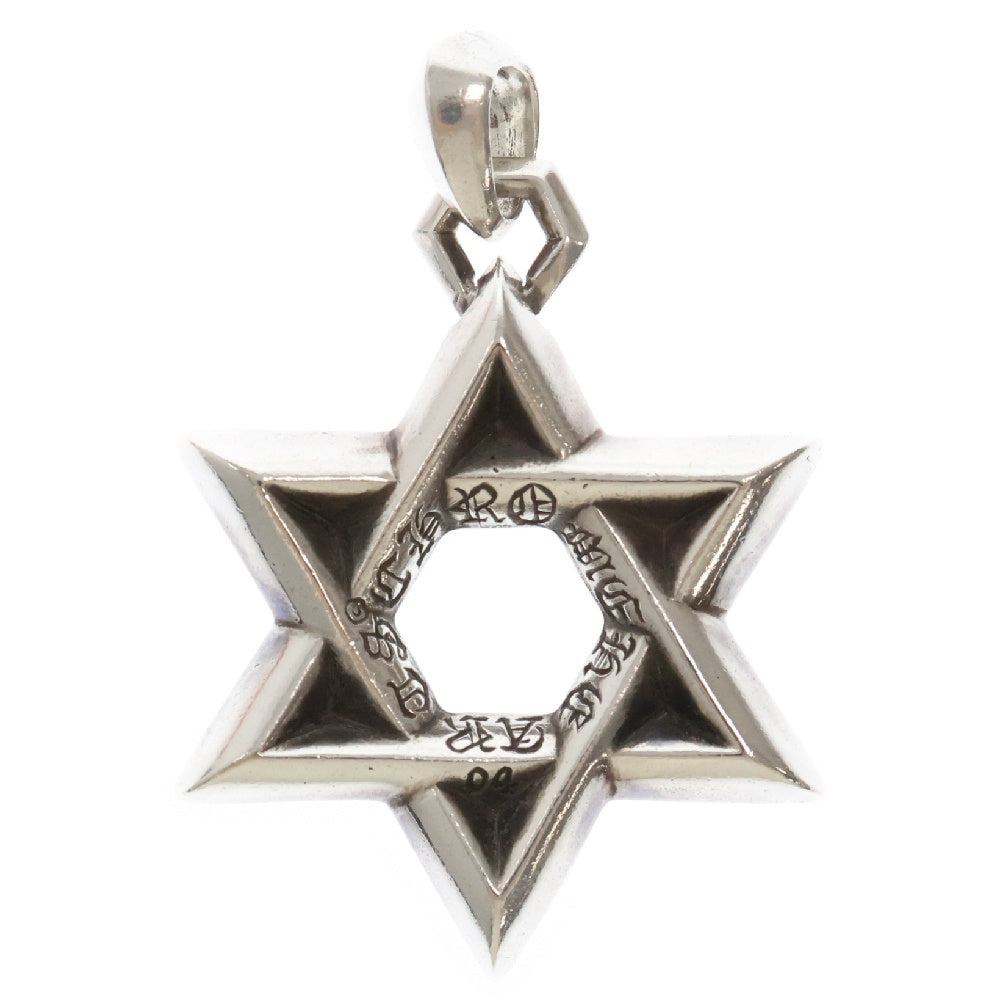 CHROME HEARTS(クロムハーツ) STAR OF DAVID PENDANT LG ラージ スターオブダビデペンダント ネックレストップ シルバー