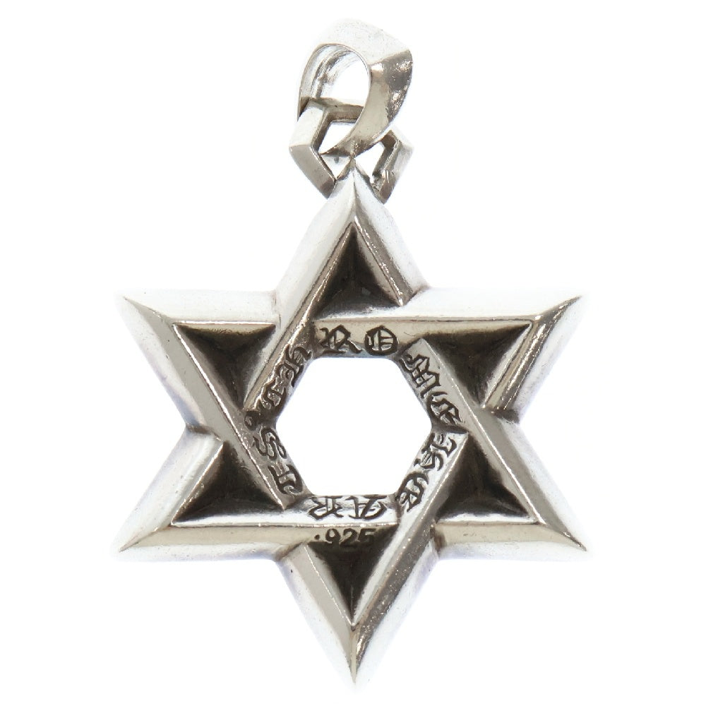 CHROME HEARTS(クロムハーツ) STAR OF DAVID PENDANT LG ラージ スターオブダビデペンダント ネックレストップ シルバー