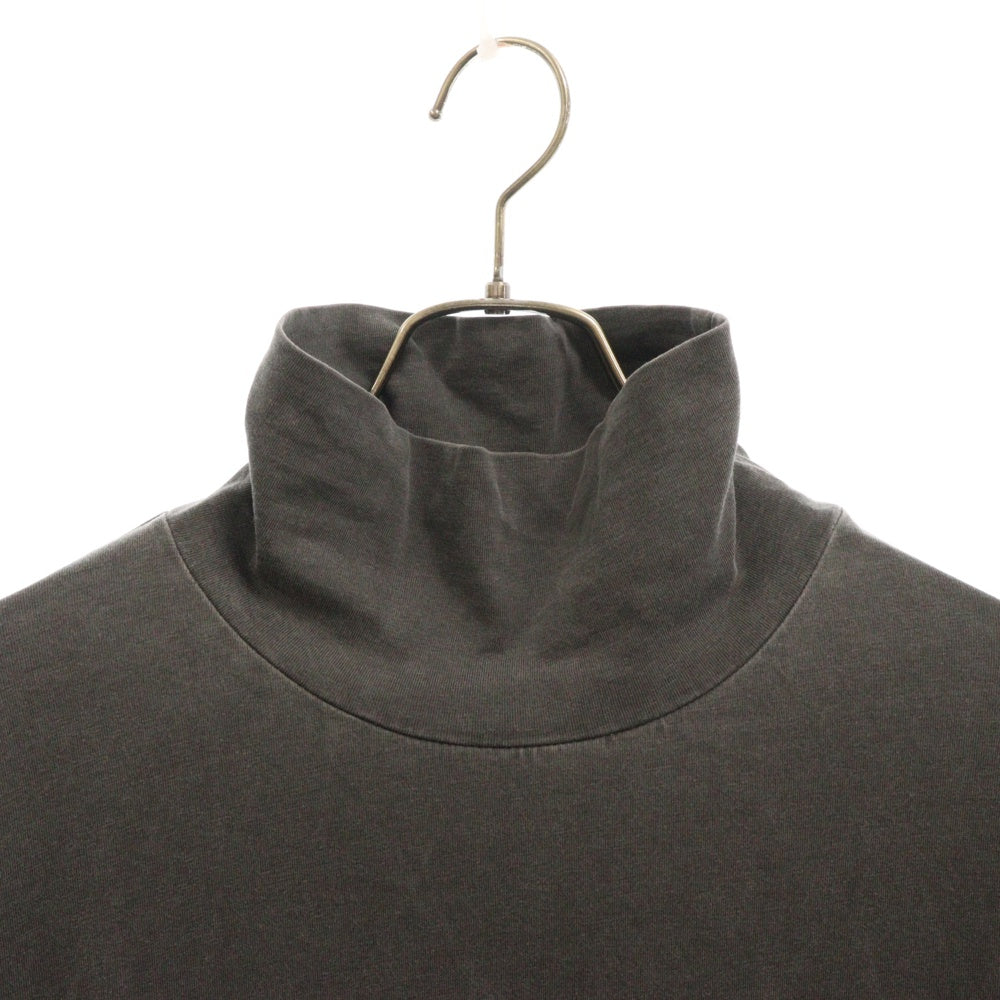 BALENCIAGA(バレンシアガ) ヴィンテージ加工 HOMME刺繍 ハイネック 長袖Tシャツ 485948 TWK42 グレー