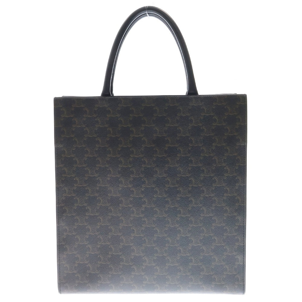 CELINE(セリーヌ) ショルダーバッグトリオンフ キャンバス スモール バーティカル カバ / キャンバス & カーフスキン 191542BZK.04LU ブラック/ブラウン
