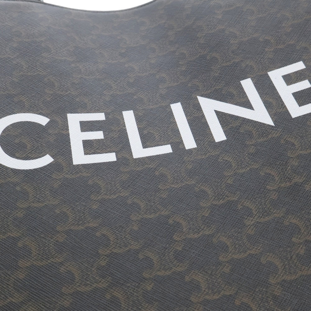 CELINE(セリーヌ) ショルダーバッグトリオンフ キャンバス スモール バーティカル カバ / キャンバス & カーフスキン 191542BZK.04LU ブラック/ブラウン