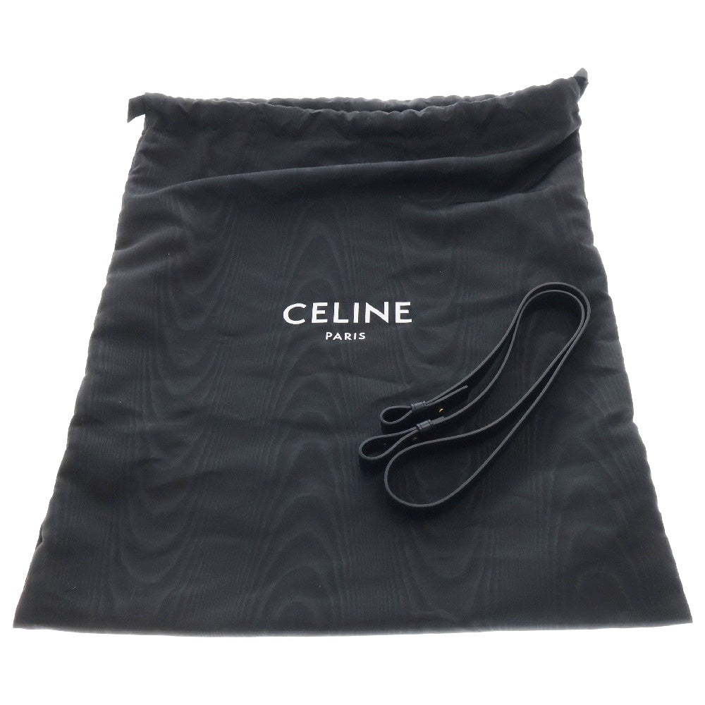CELINE(セリーヌ) ショルダーバッグトリオンフ キャンバス スモール バーティカル カバ / キャンバス & カーフスキン 191542BZK.04LU ブラック/ブラウン