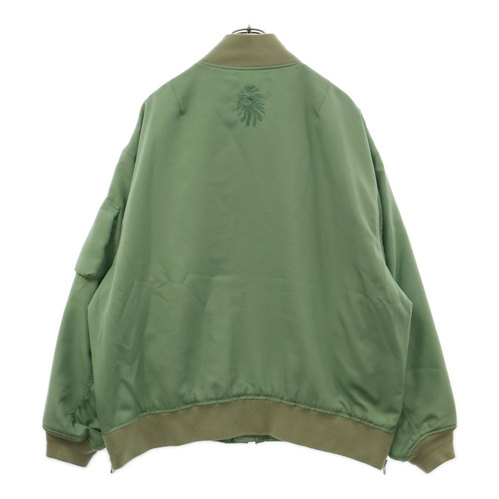 BAPE BLACK(ベイプブラック) PAISLEY BOMBER JACKET 裏地ペイズリー ボンバー ジャケット グリーン