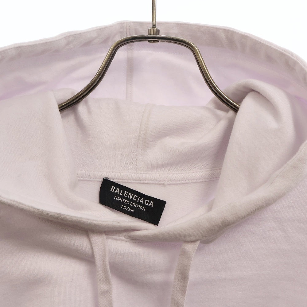 BALENCIAGA(バレンシアガ) 22SS PINK MARTINI OVERSIZED HOODIE ピンク・マティー オーバーサイズドフーディー プルオーバーパーカー 697971 ホワイト