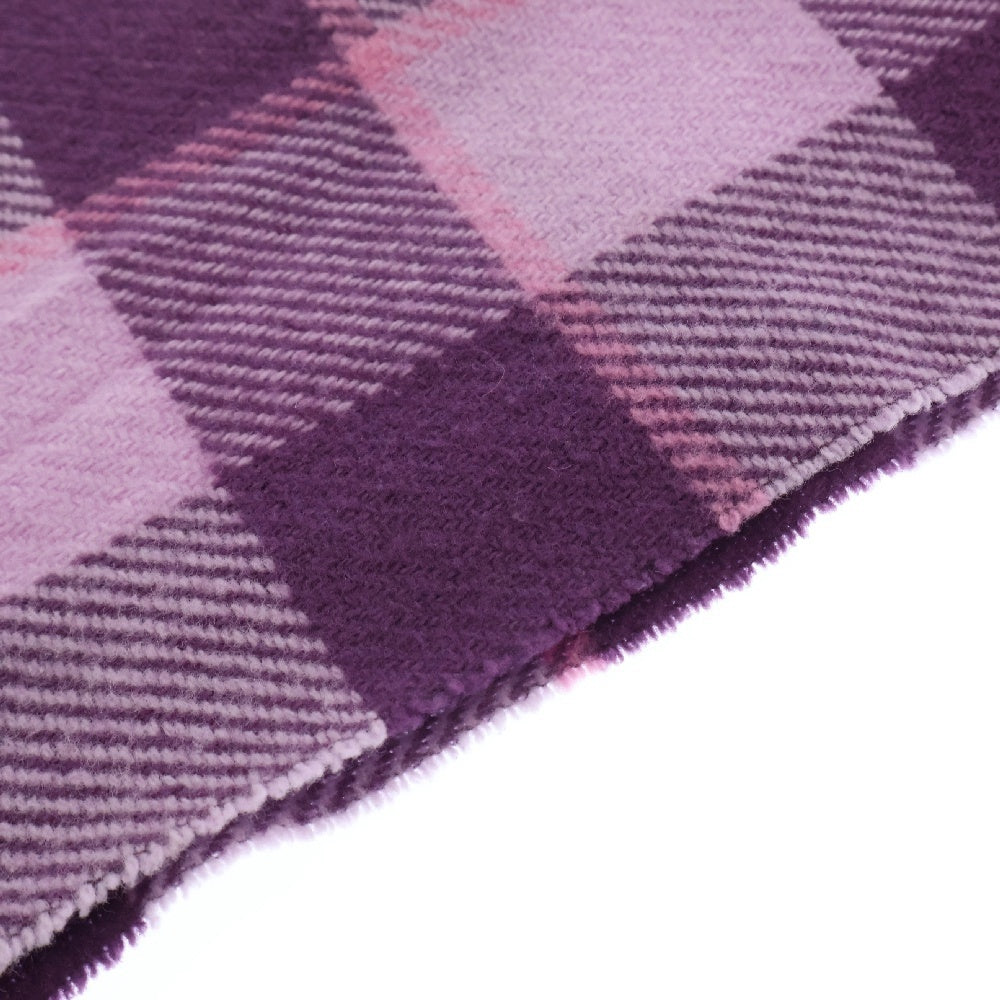 Acne Studios(アクネ ストゥディオズ) ロゴプリント 大判 ウールストール マフラー パープル