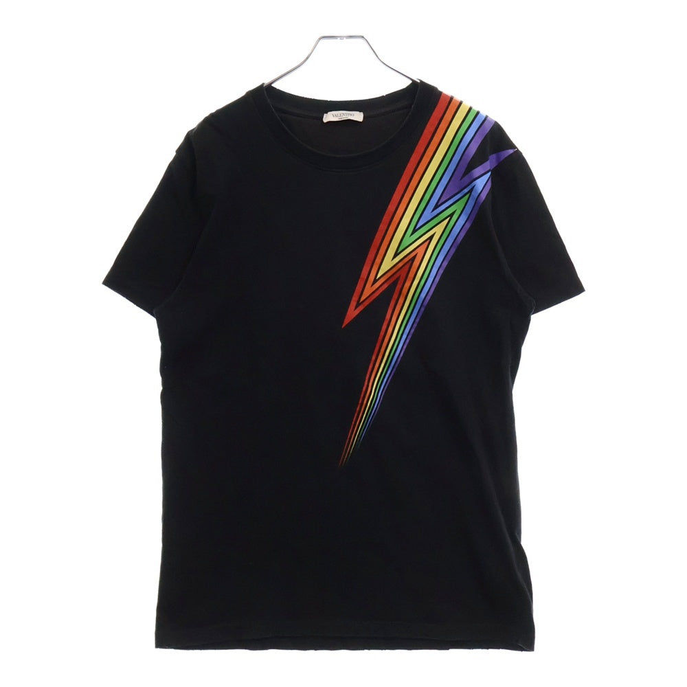 VALENTINO(ヴァレンチノ) シューティングスター レインボーサンダー プリントTシャツ RV3MG01DBAK ブラック