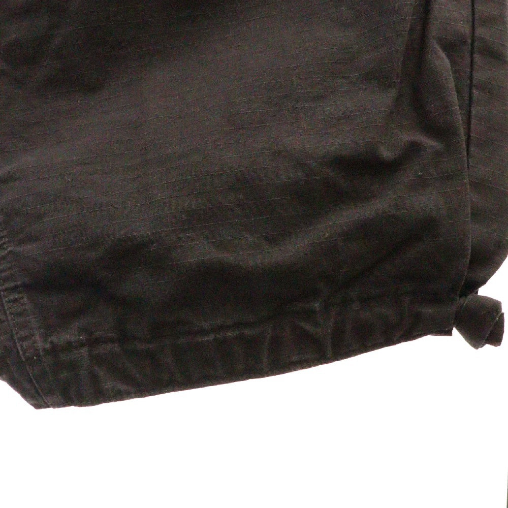 BALENCIAGA(バレンシアガ) 23SS ドローストリングコットンカーゴロングパンツ 698940 TKP27 ブラック