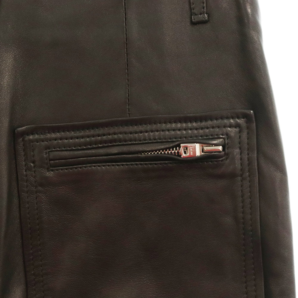 AMIRI(アミリ) LEATHER CARGO PANT PF23WLP004001 レザーカーゴパンツ ブラック