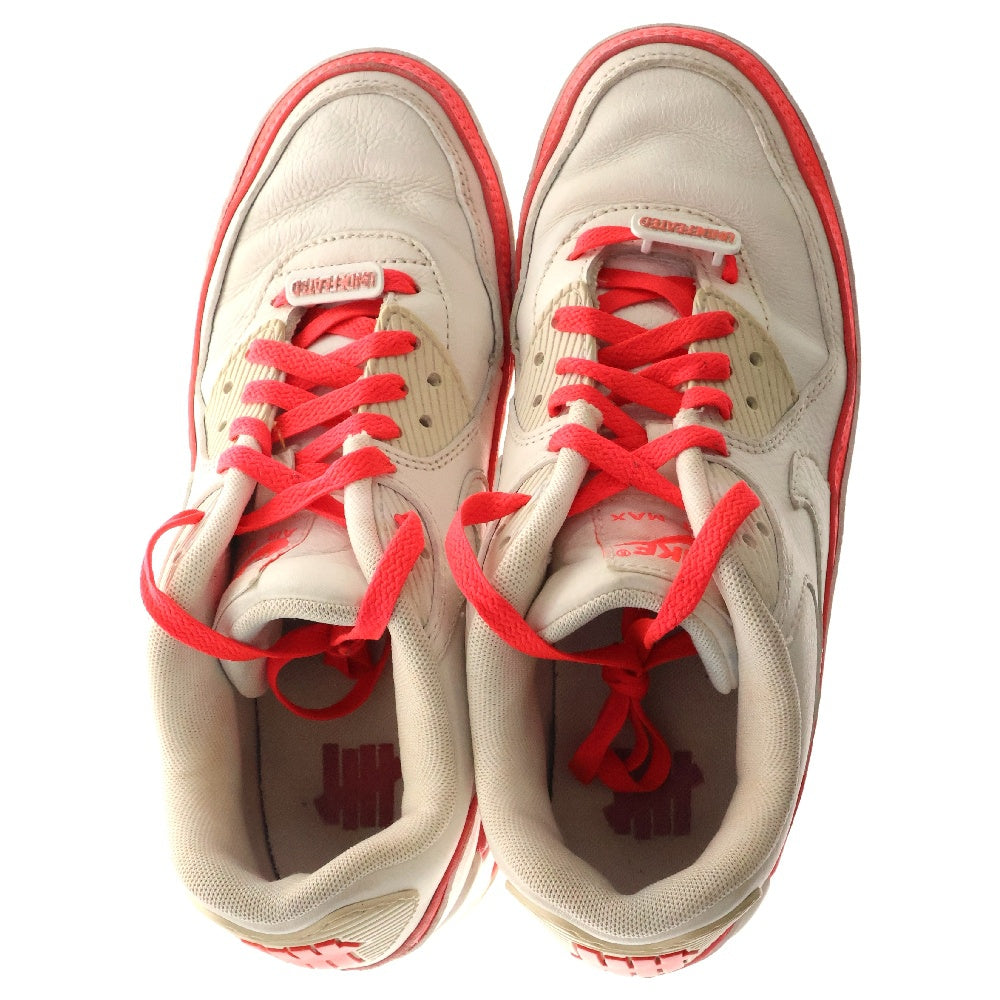 NIKE(ナイキ) ×UNDEFEATED Air Max 90 アンディフィーテッド エアマックス90 ローカットスニーカー CJ7197-103 ホワイト／ピンク