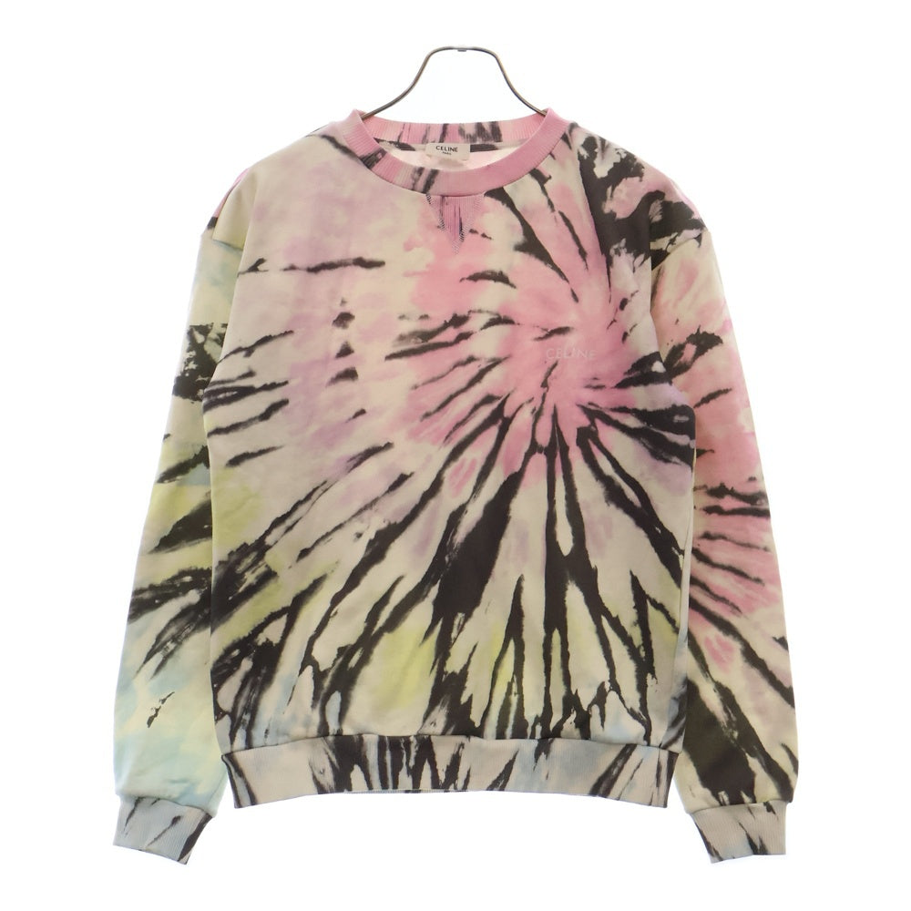 CELINE(セリーヌ) 23SS LOOSE TIE DYE SWEAT SHIRT タイダイ ルーズスウェットシャツ 2Y53C647V マルチカラー