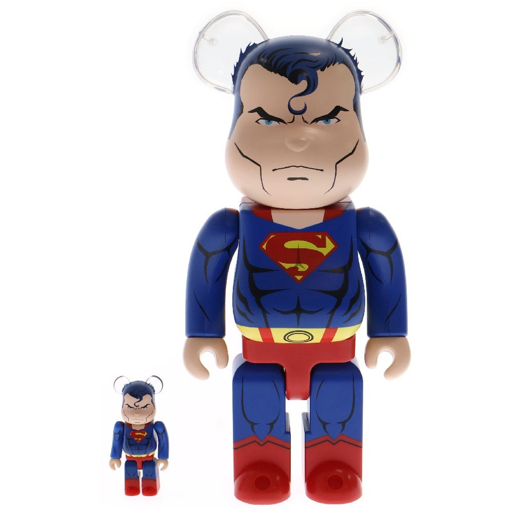MEDICOM TOY(メディコムトイ) BE@RBRICK BATMAN HUSH Ver SUPERMAN ベアブリック スーパーマン ハッシュバージョン フィギュア ブルー 100% & 400%