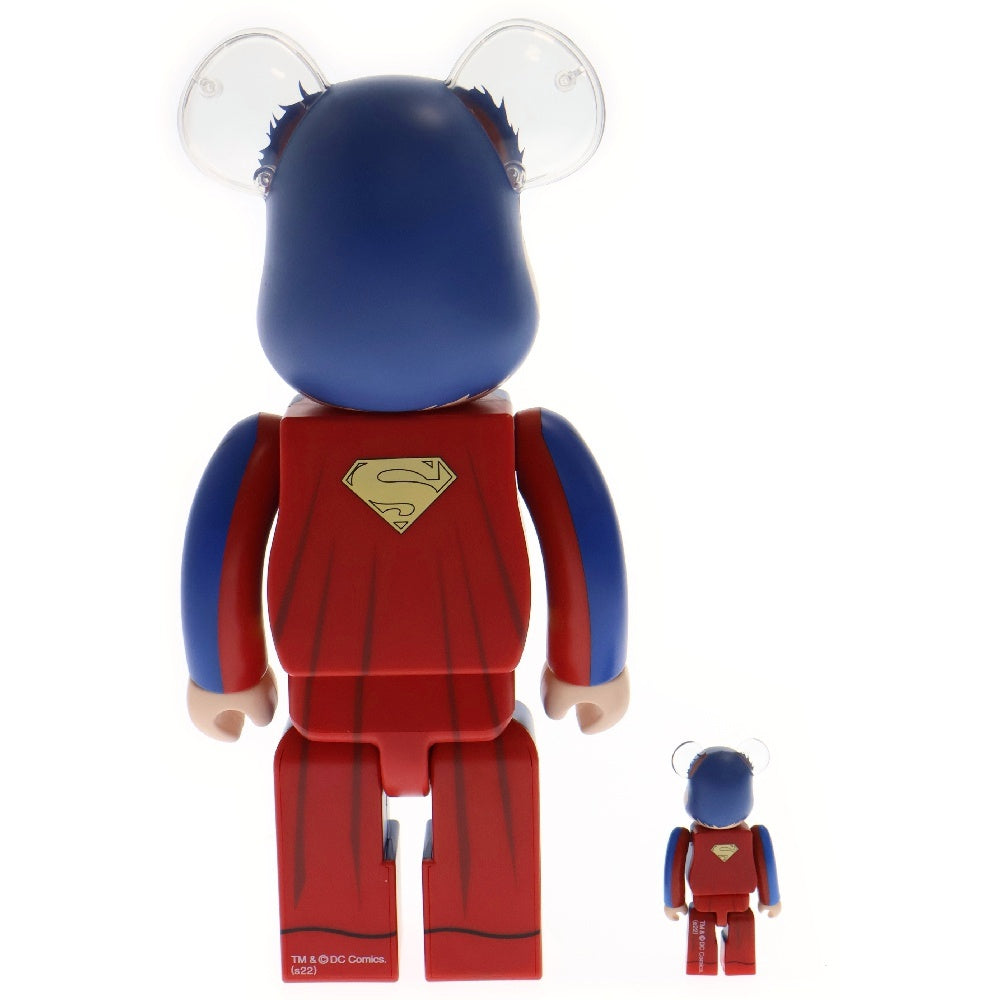 MEDICOM TOY(メディコムトイ) BE@RBRICK BATMAN HUSH Ver SUPERMAN ベアブリック スーパーマン ハッシュバージョン フィギュア ブルー 100% & 400%
