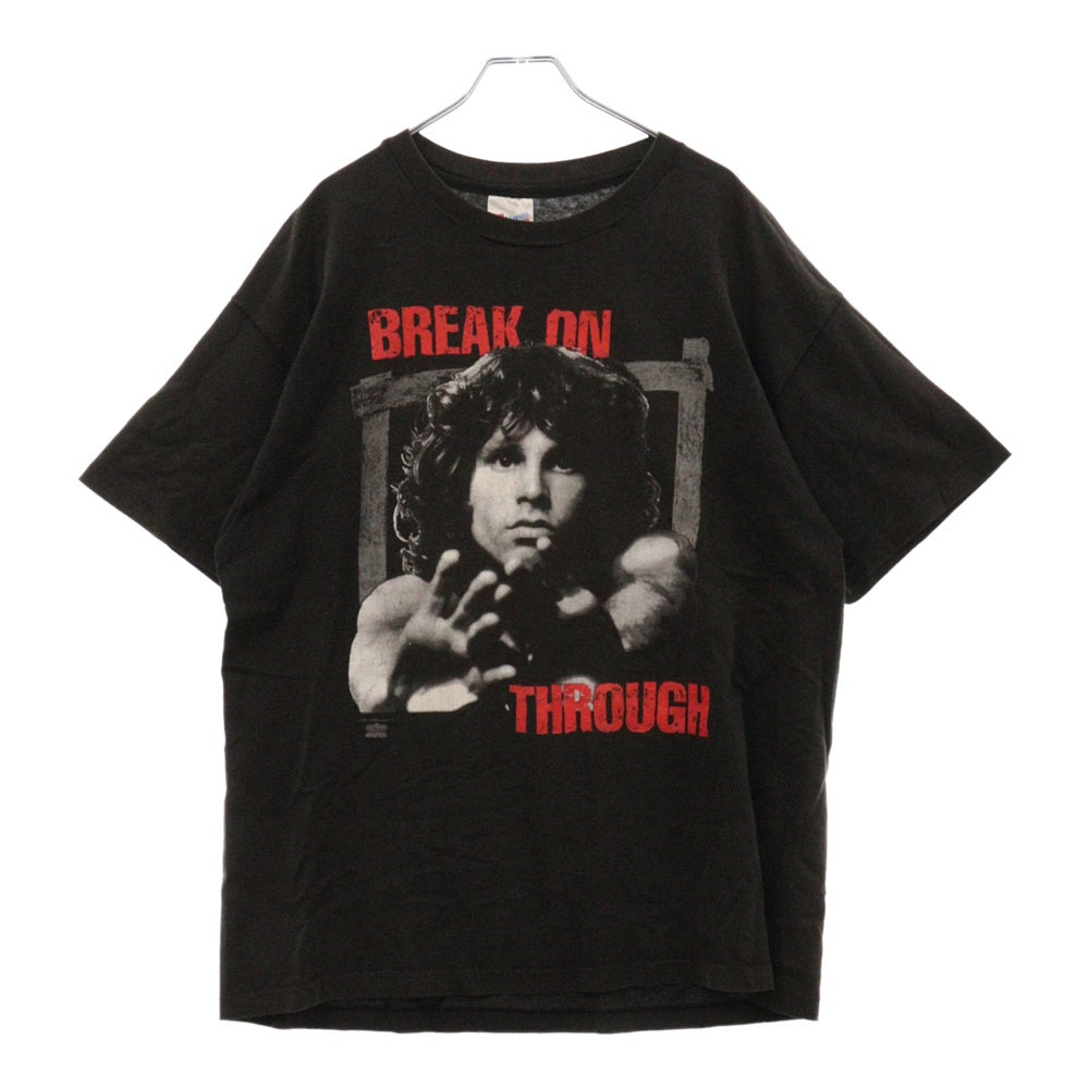 VINTAGE(ヴィンテージ) 90s THE DOORS BREAK ON THROUGH ザドアーズ ブレイクオンスルー 両面プリント Tシャツ HANESタグ 半袖カットソー ブラック