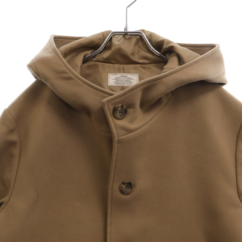 JOURNAL STANDARD relume(ジャーナルスタンダード レリューム) フーデッド ステンカラーコート ベージュ