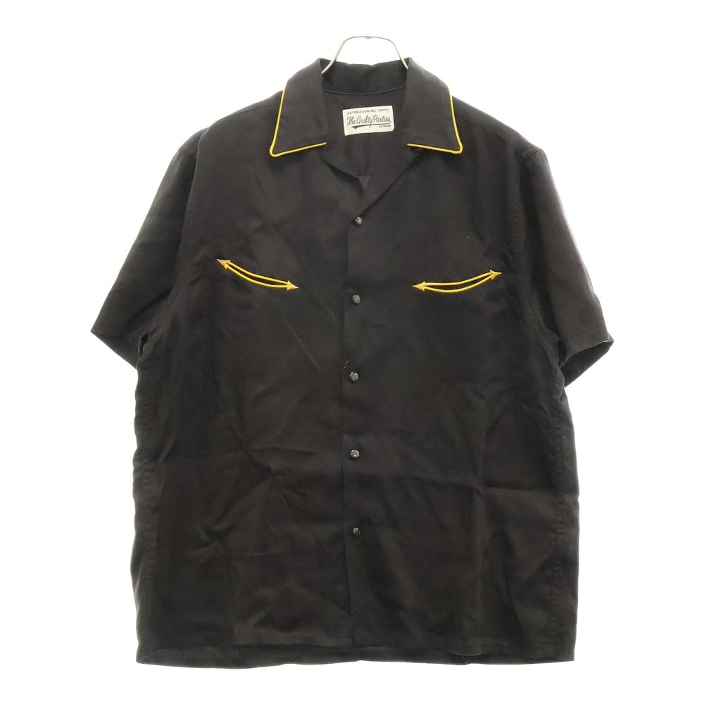 WACKO MARIA(ワコマリア) 21SS WESTERN SHIRT S/S TYPE-1 オープンカラー ウエスタンシャツ 21SS-WMS-WS01 ブラック