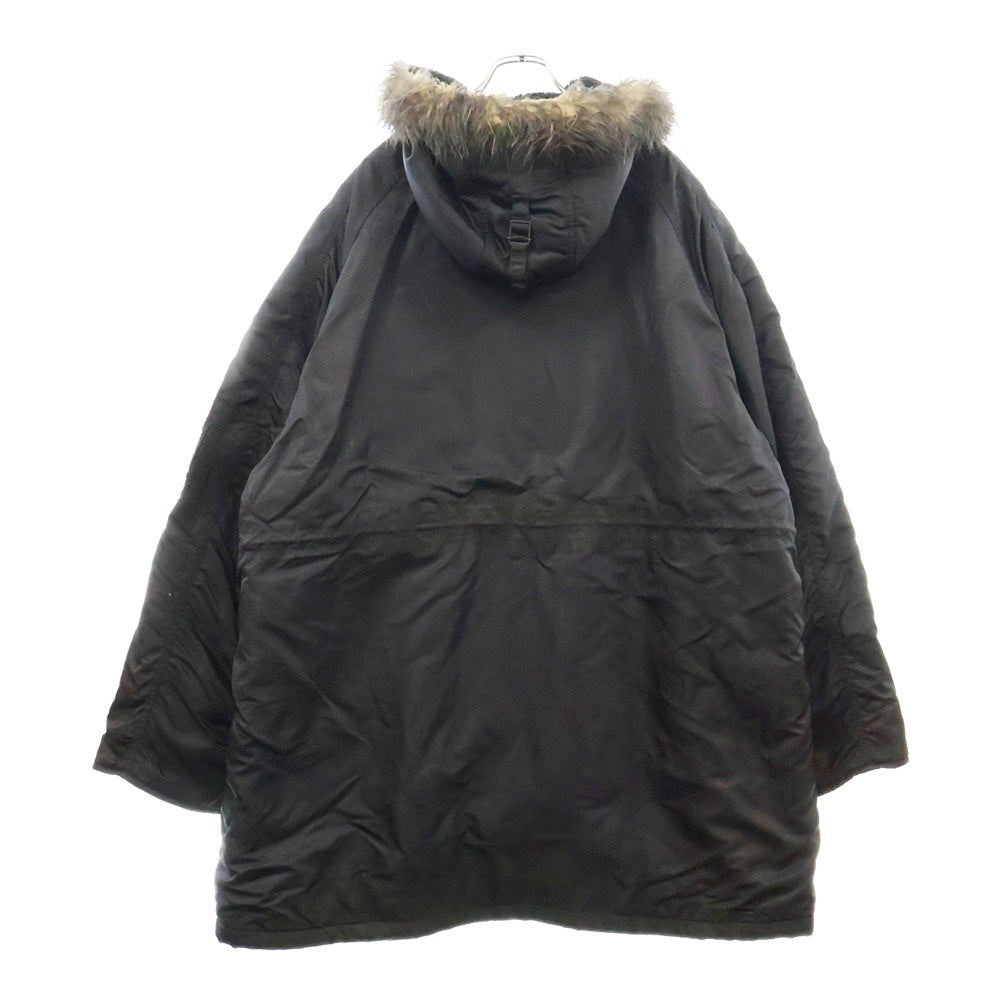 BALENCIAGA(バレンシアガ) MILITARY PARKA JACKET ミリタリー パーカー ファー フーデッド コート ジャケット 751730 TM013 ブラック