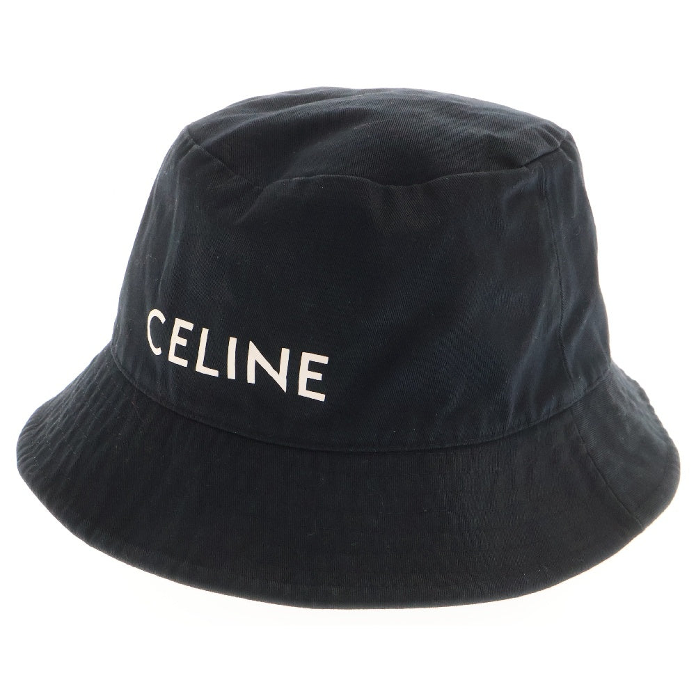 CELINE(セリーヌ) ロゴプリント バケットハット  帽子 ブラック レディース  2AU5B968P