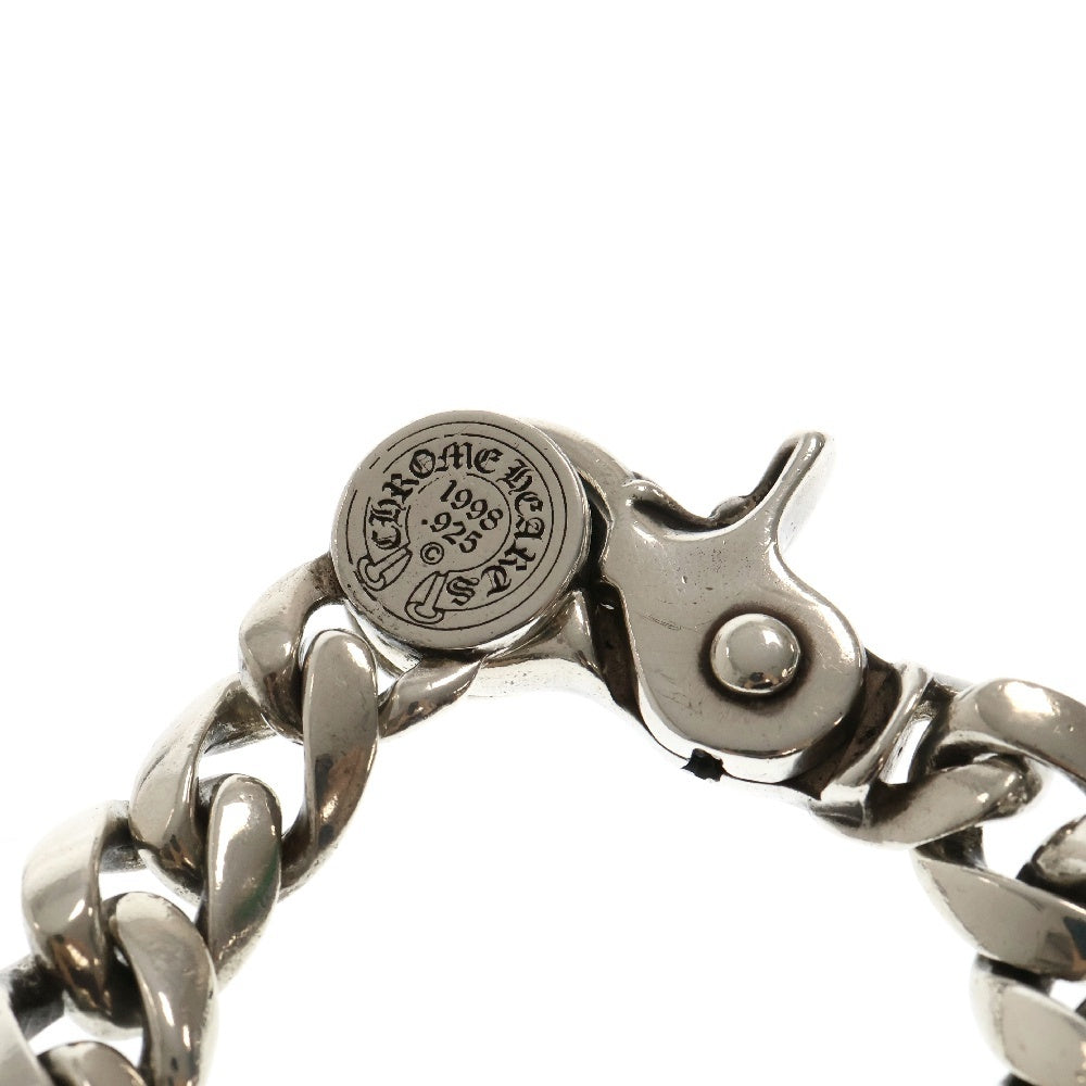 CHROME HEARTS(クロムハーツ) CLSC CHN LNK BRACELET BS FLEUR フレア クラシック チェーン リンク クリップ ブレスレット シルバー