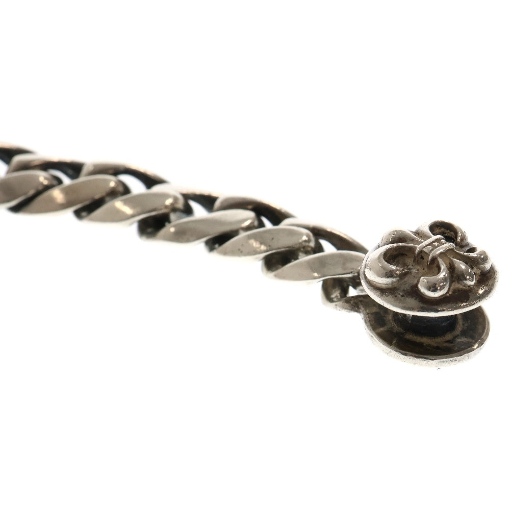 CHROME HEARTS(クロムハーツ) CLSC CHN LNK BRACELET BS FLEUR フレア クラシック チェーン リンク クリップ ブレスレット シルバー