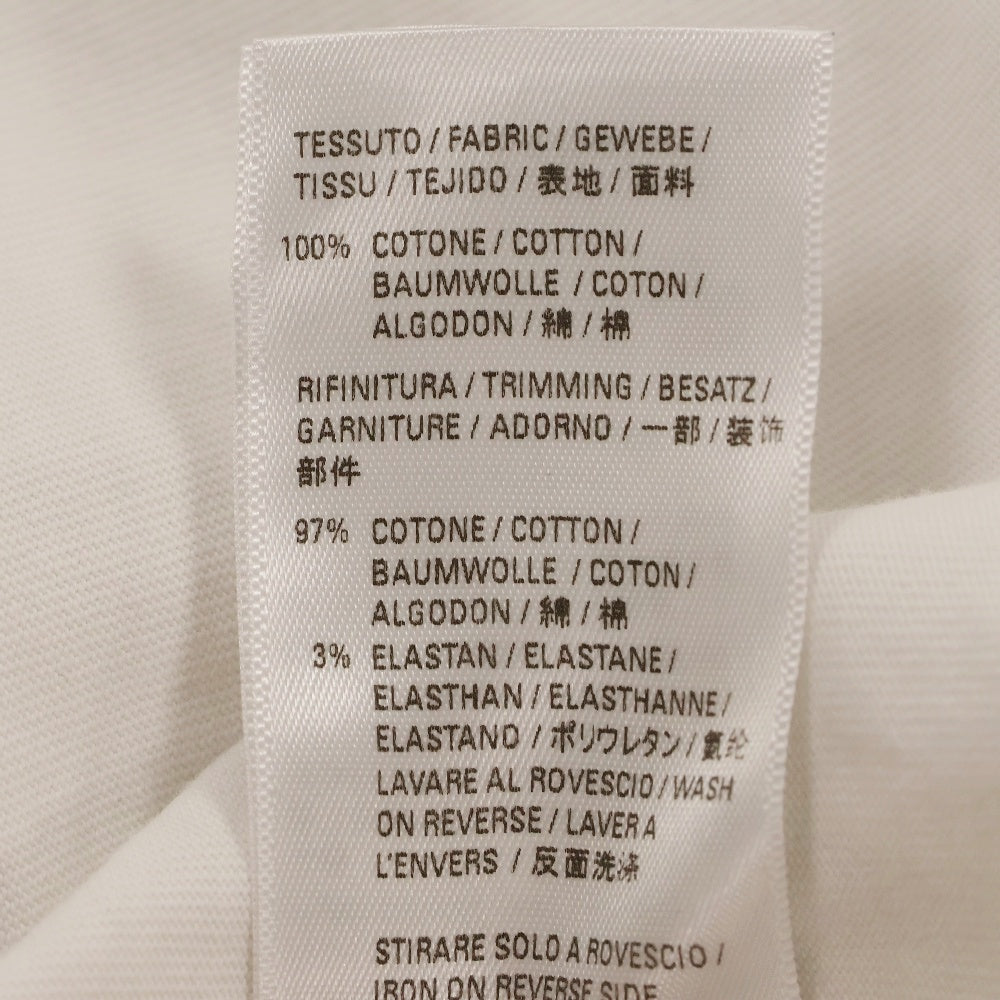 BALENCIAGA(バレンシアガ) 22SS PARISプリントオーバーサイズ長袖カットソー ブラック パリス ロンT 681046 TLVL7 ホワイト