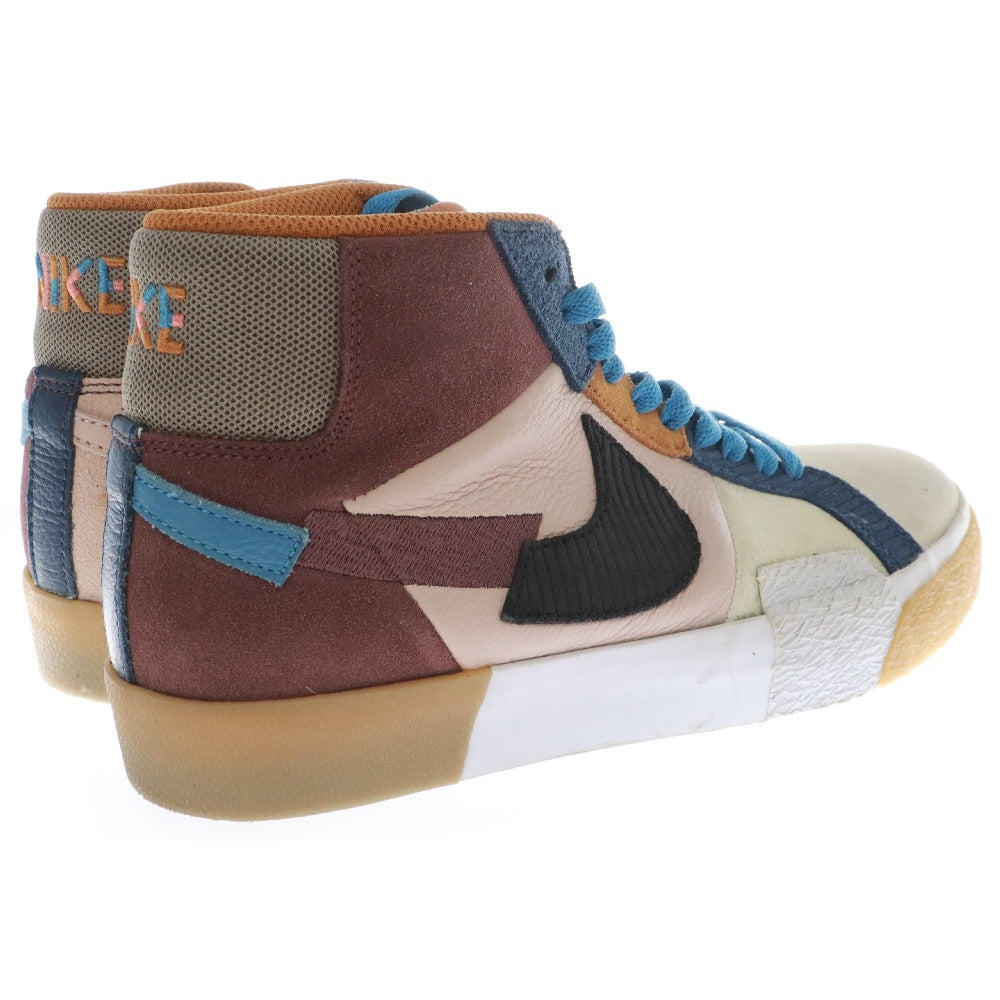 NIKE SB(ナイキエスビー) Blazer Mid Mosaic Brown ブレーザー ミッドカットスニーカー モザイクブラウン DA8854-600