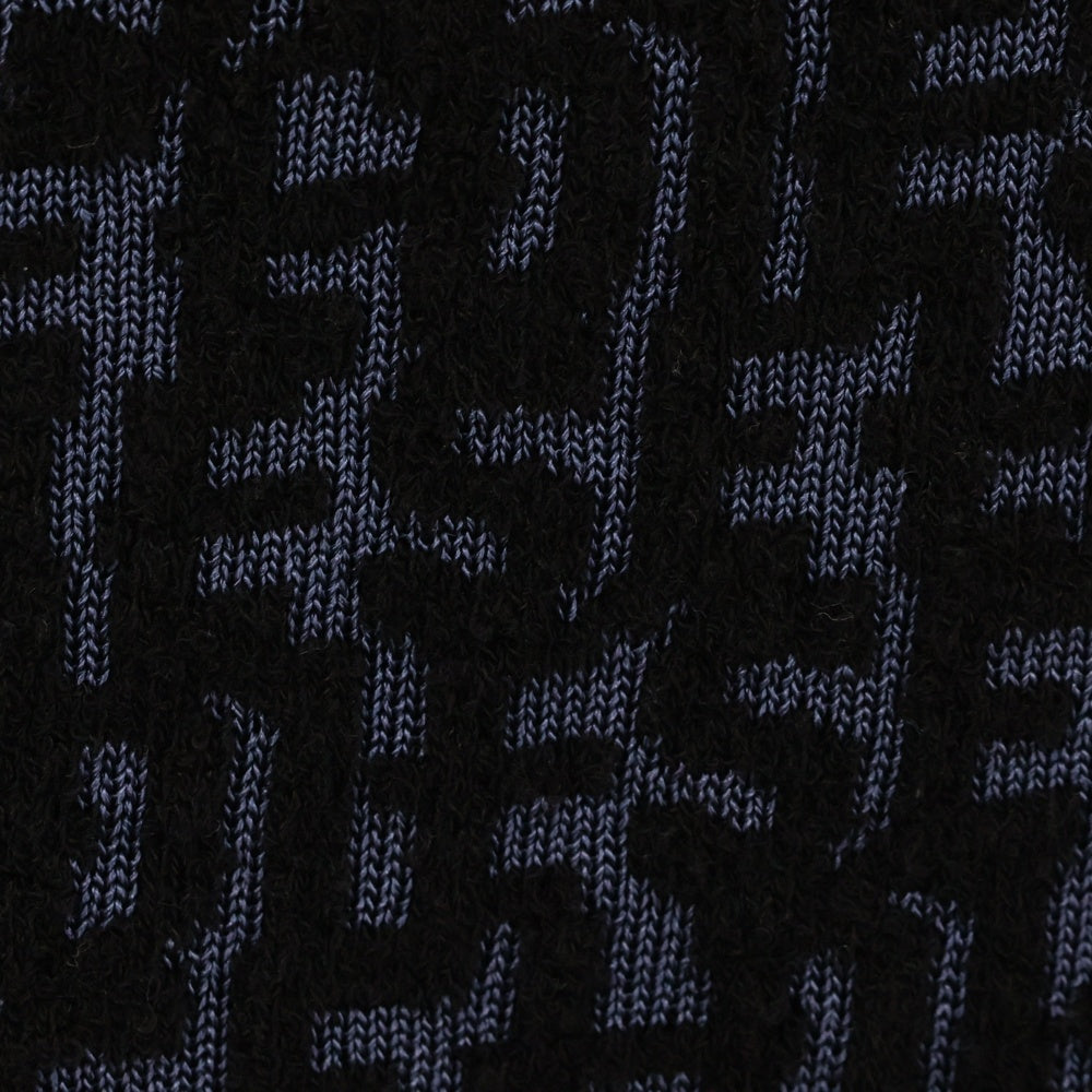 DIESEL(ディーゼル) M-ATHILDETTE-LONG フロントジップ 総柄 ロングニット スカート A10198 ネイビー