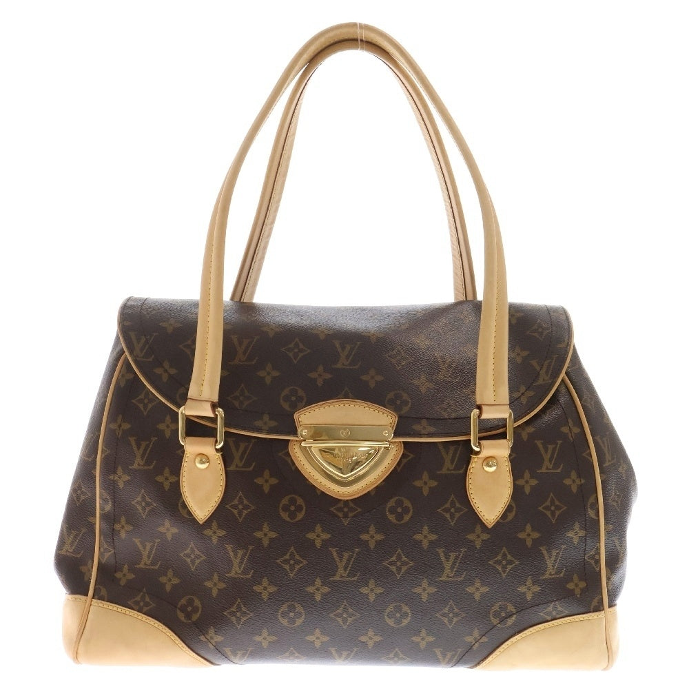 LOUIS VUITTON(ルイヴィトン) モノグラム ビバリーGM レザーハンドバッグ M40120 ブラウン レディース