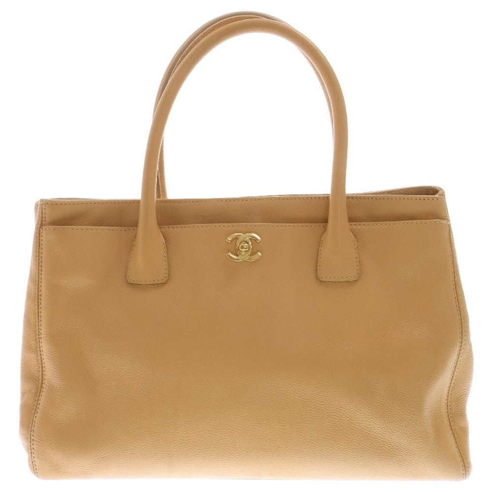 CHANEL(シャネル) 2004年 エグゼクティブ トート 2WAY レザー ハンド ショルダーバッグ 9番台 ベージュ A1506 レディース