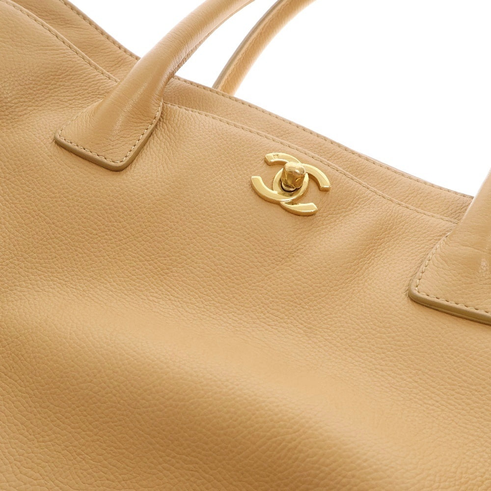 CHANEL(シャネル) 2004年 エグゼクティブ トート 2WAY レザー ハンド ショルダーバッグ 9番台 ベージュ A1506 レディース