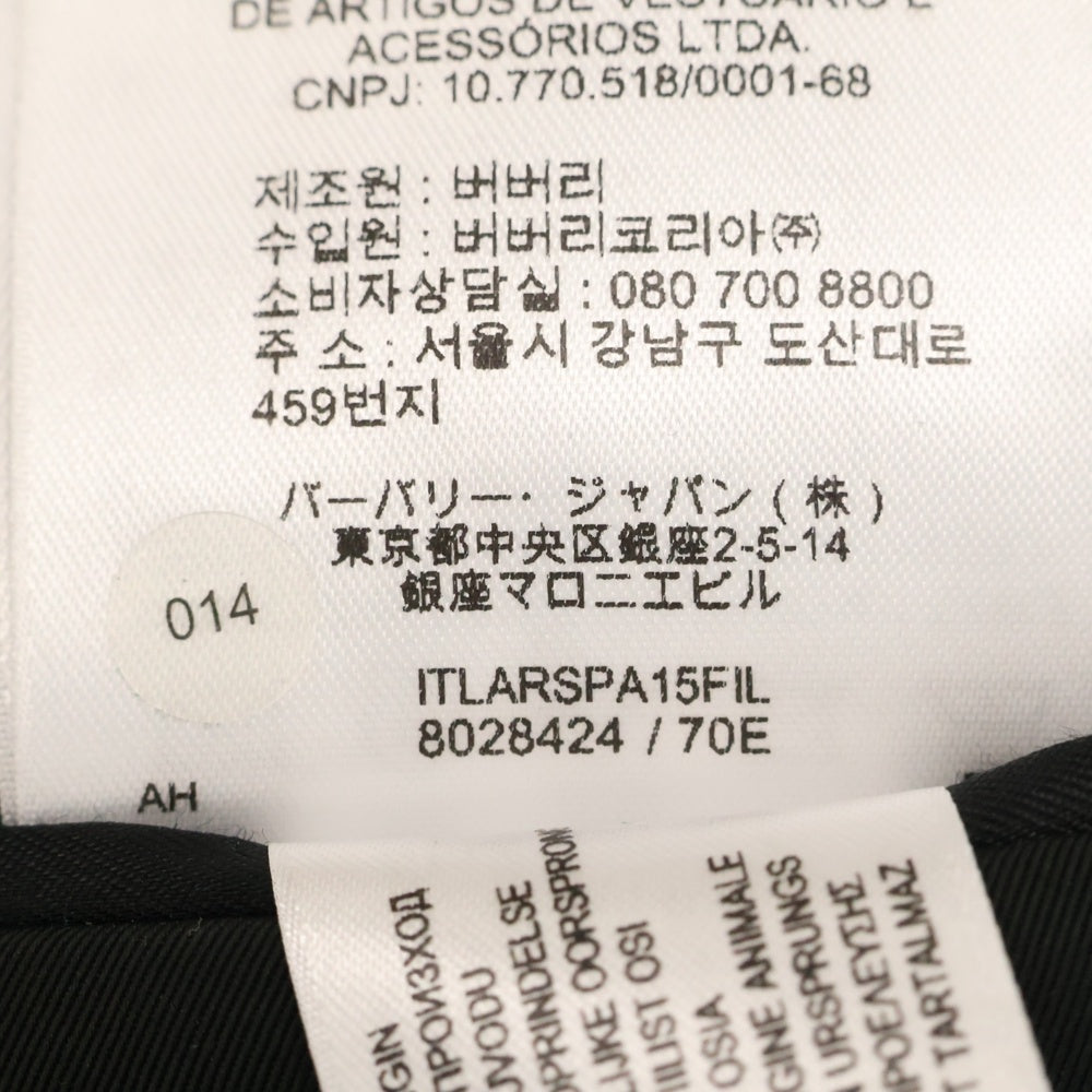 BURBERRY(バーバリー) アームラインデザイン 2B テーラードジャケット 8028424 ブラック
